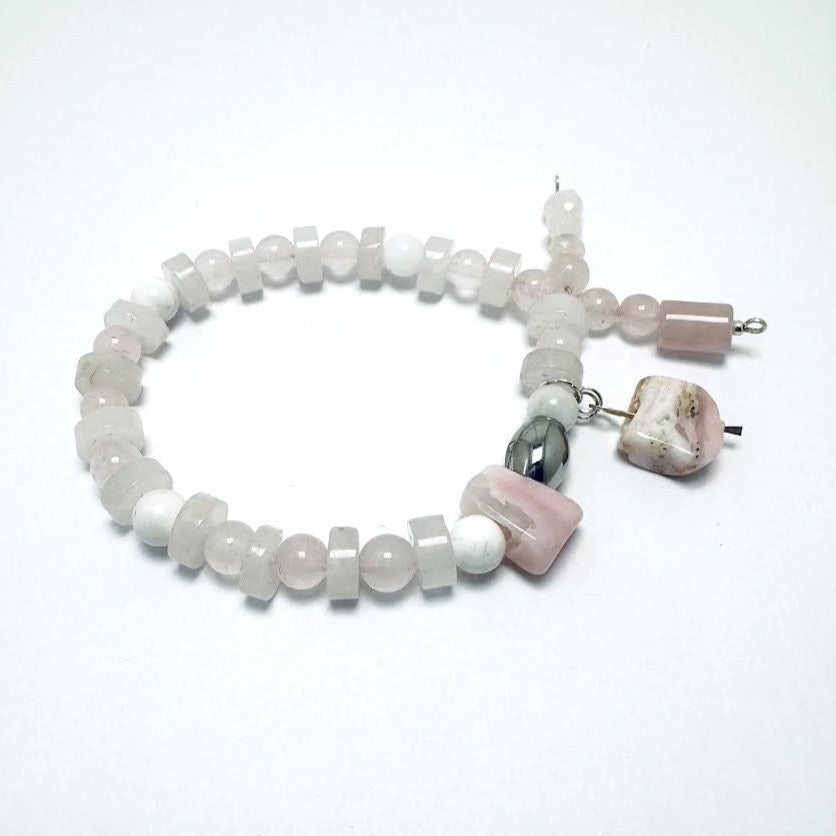 Heart and Soul Collection - Bracelet with Rose Quartz