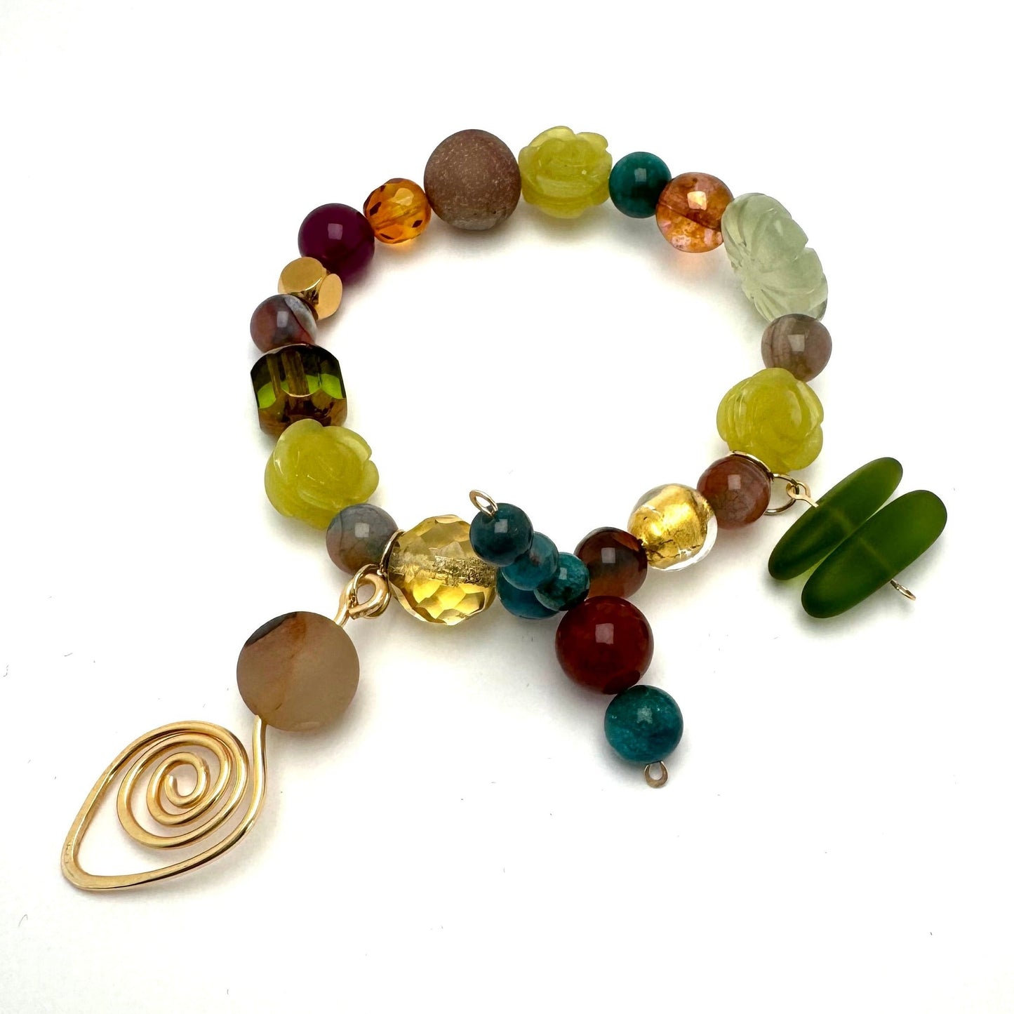 Urban Beachcomber Collection - Boho Chic Bracelet with Charms