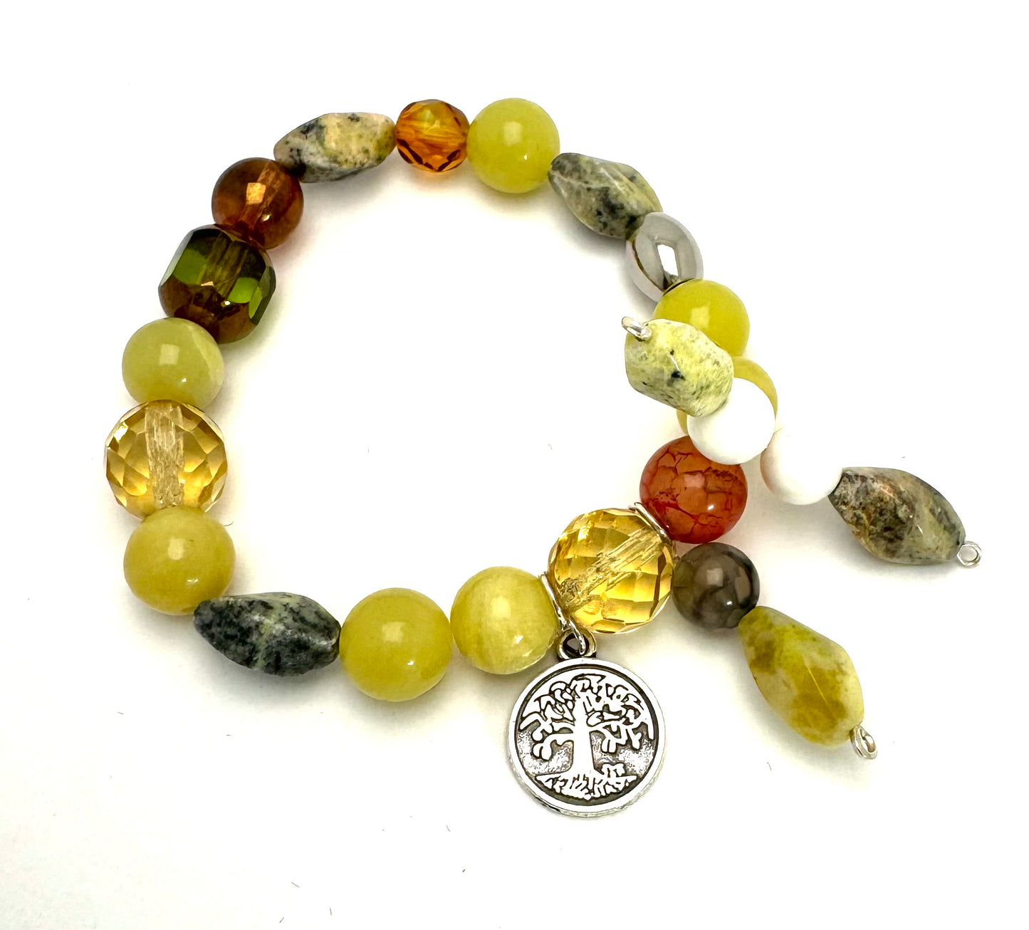 Urban Beachcomber Collection - Boho Chic Bracelet with Tree of Life Charm