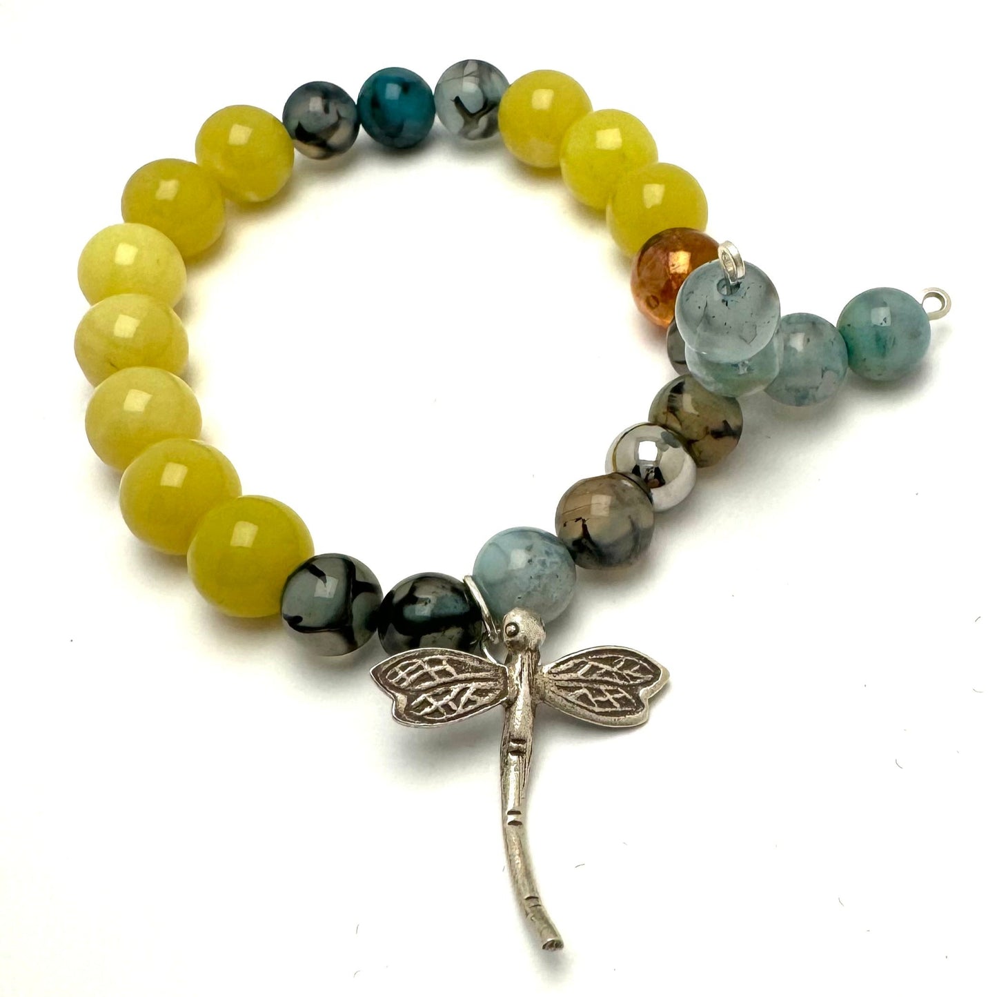 Urban Beachcomber Collection - Boho Chic Bracelet with Dragonfly Charm
