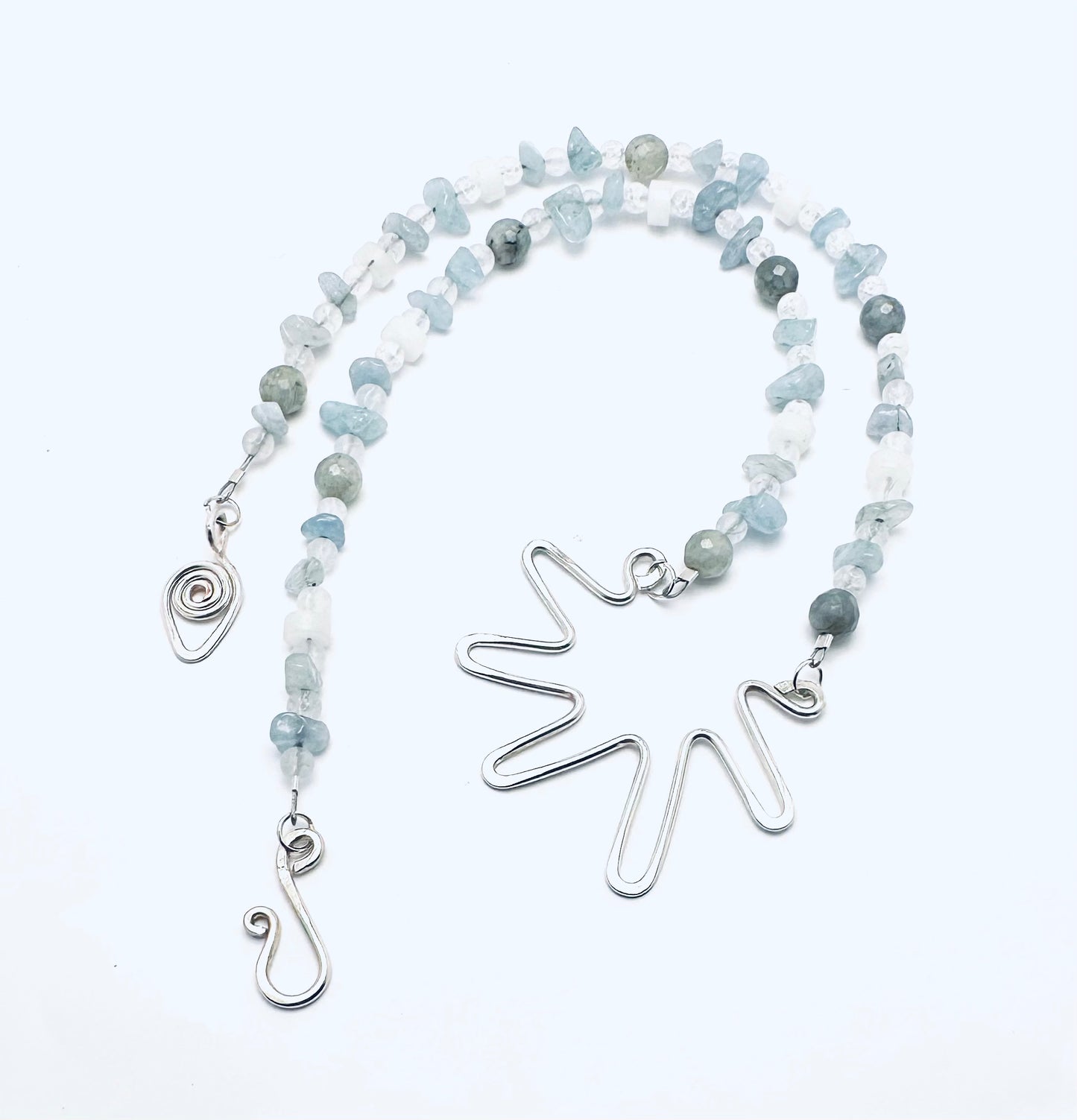Urban Beachcomber Collection - Necklace with Sterling Centrepiece.