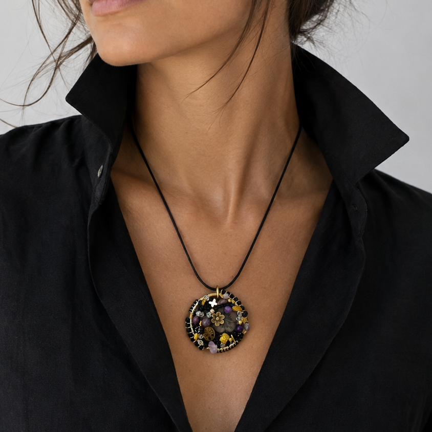 Halo Pendant - Midnight Garden