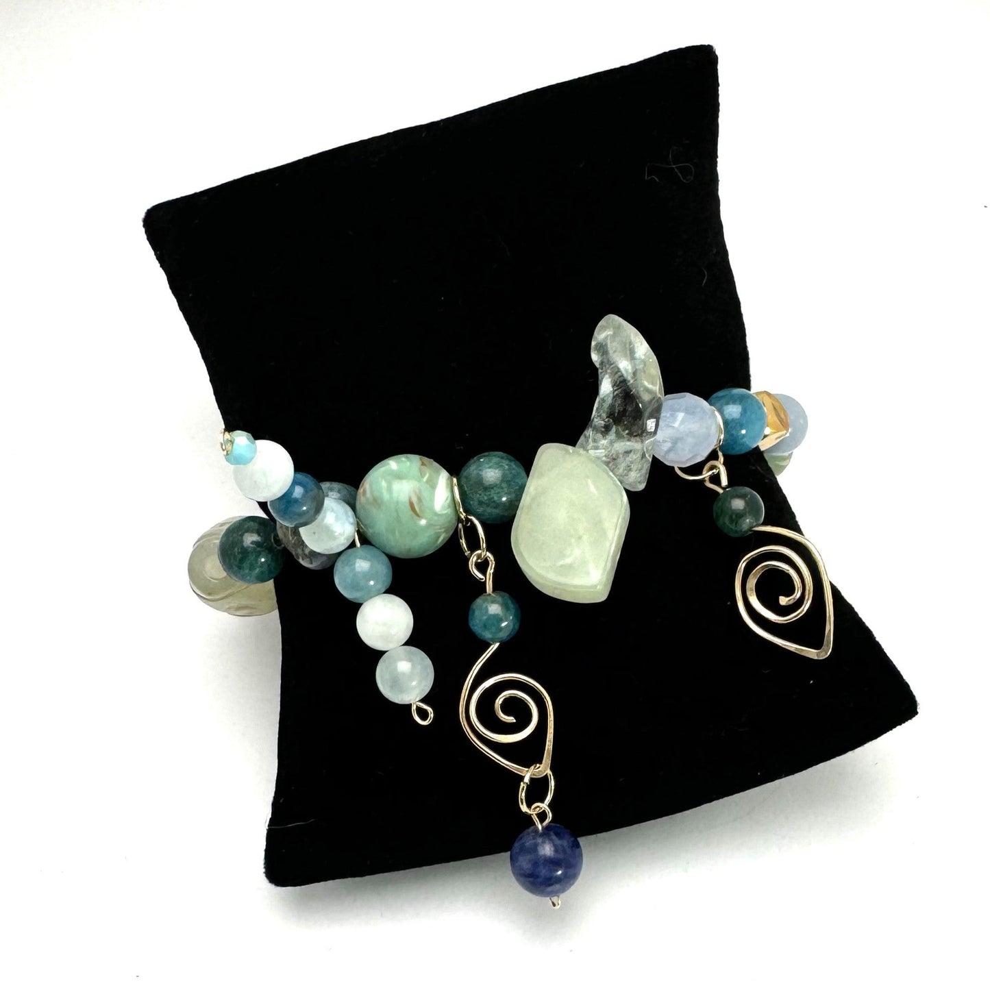 Urban Beachcomber Collection - Boho Chic Bracelet with Mixed Stones