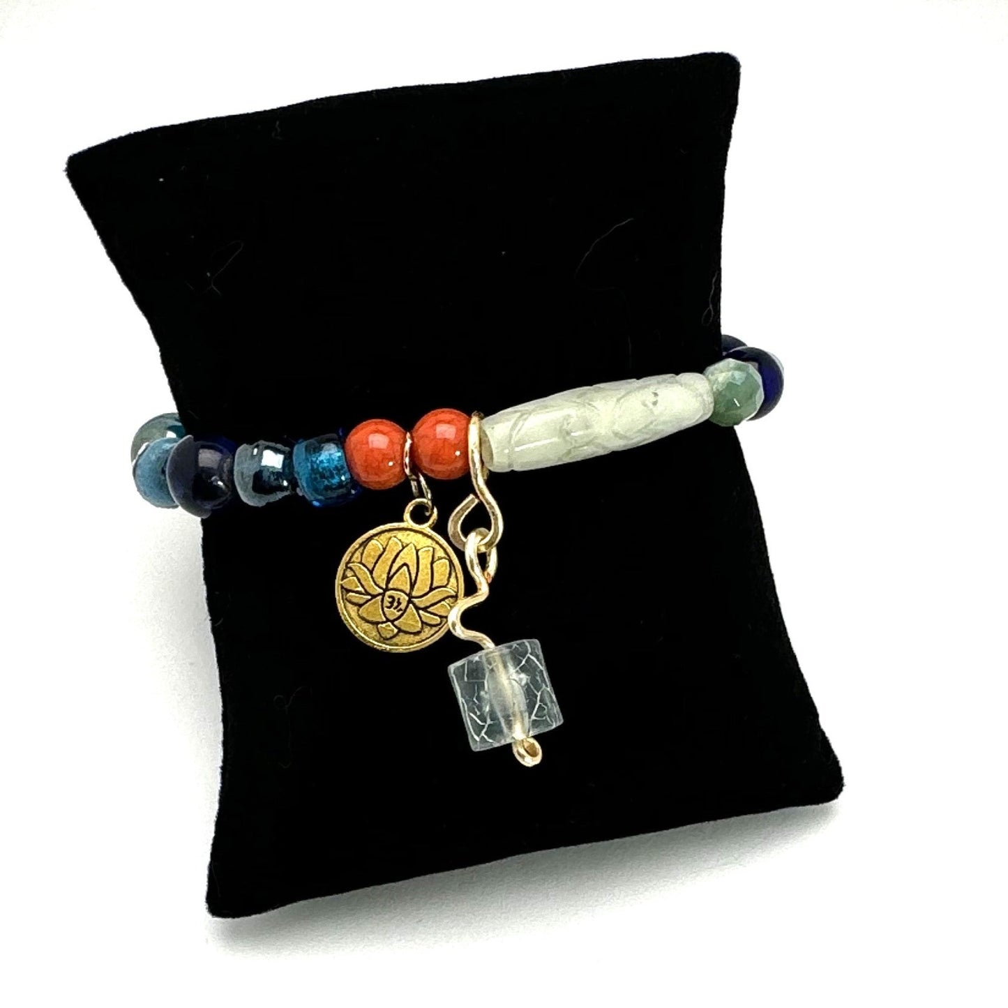 Urban Beachcomber Collection - Boho Chic Bracelet with Mixed Stones