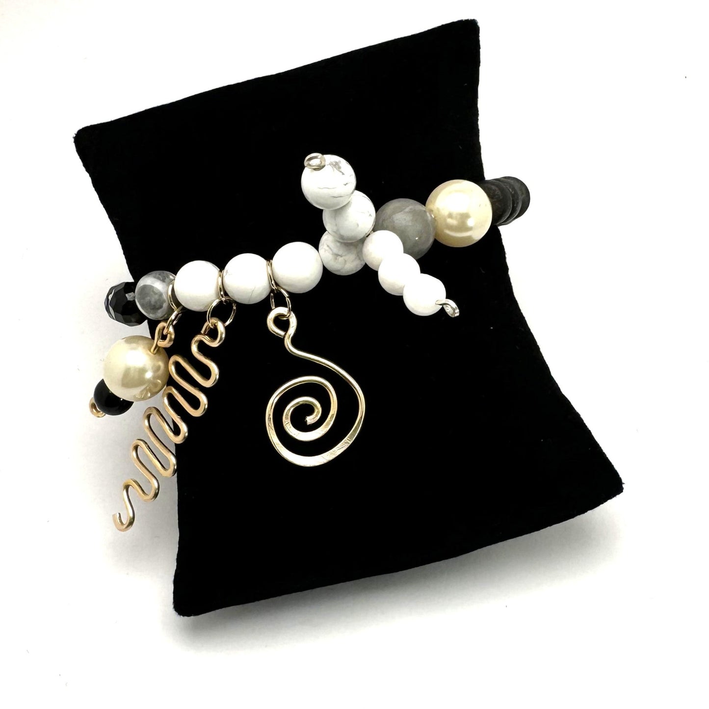 Downtown Fusion - Mixed Bead Bracelet with Charms