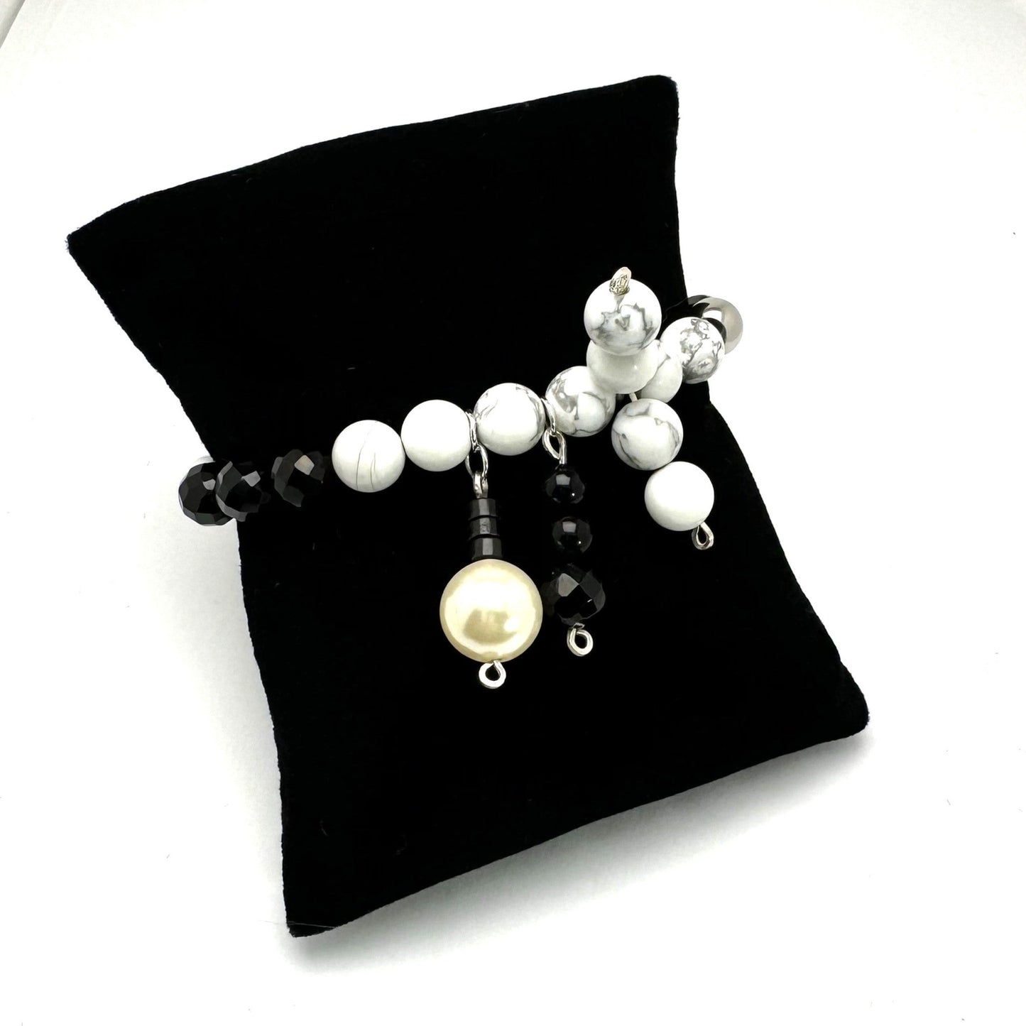 Downtown Fusion - Mixed Bead Bracelet with Charms