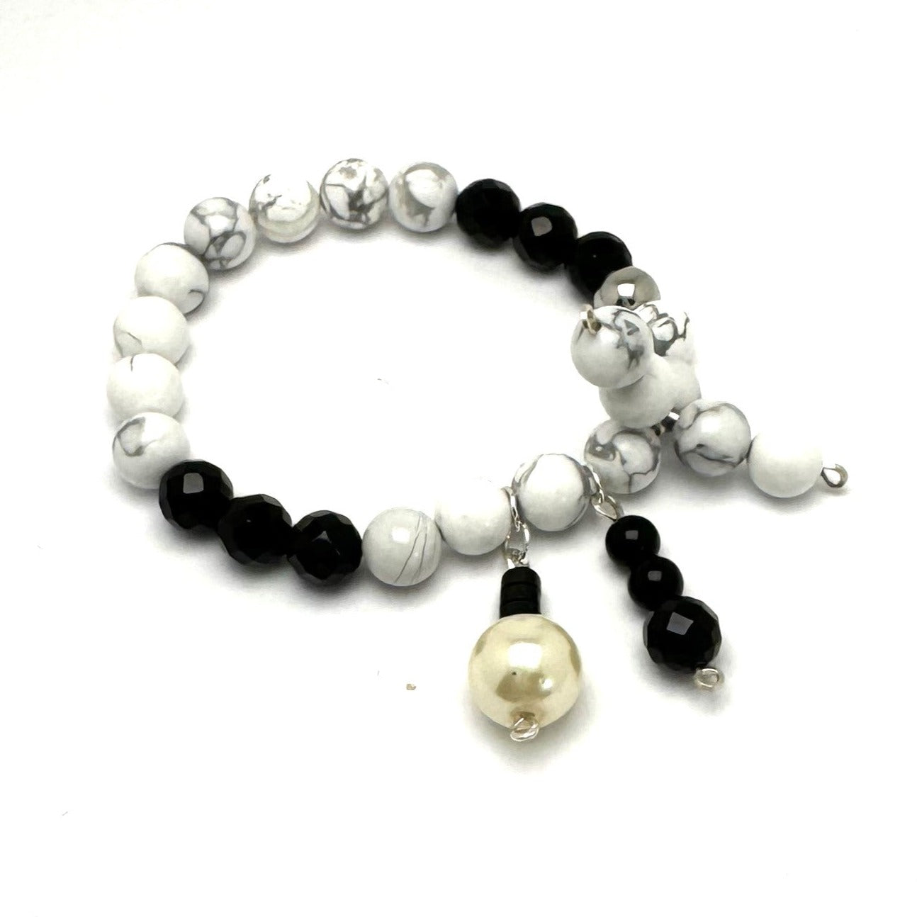 Downtown Fusion - Mixed Bead Bracelet with Charms