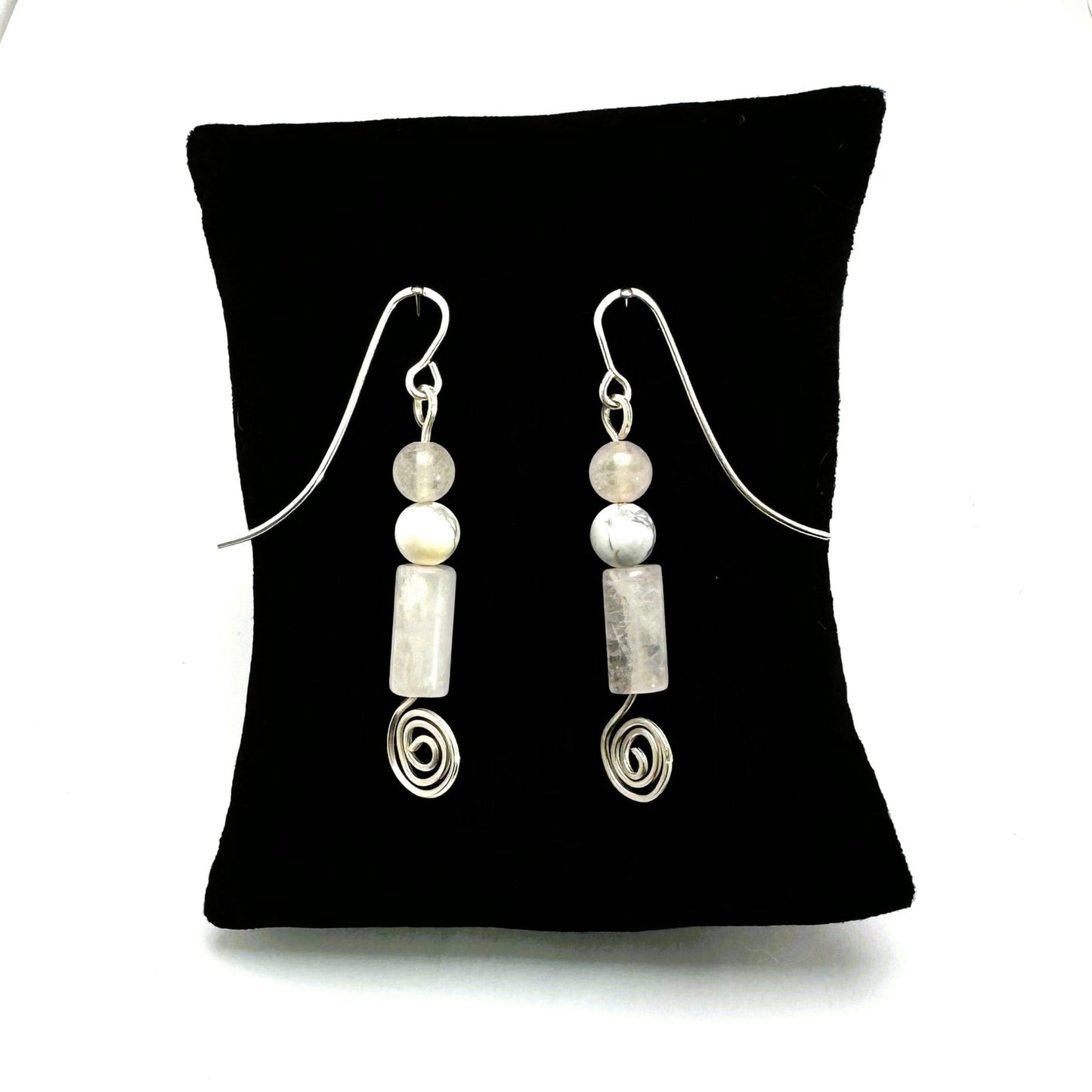 Heart and Soul Collection - Drop Earrings with Rose Quartz