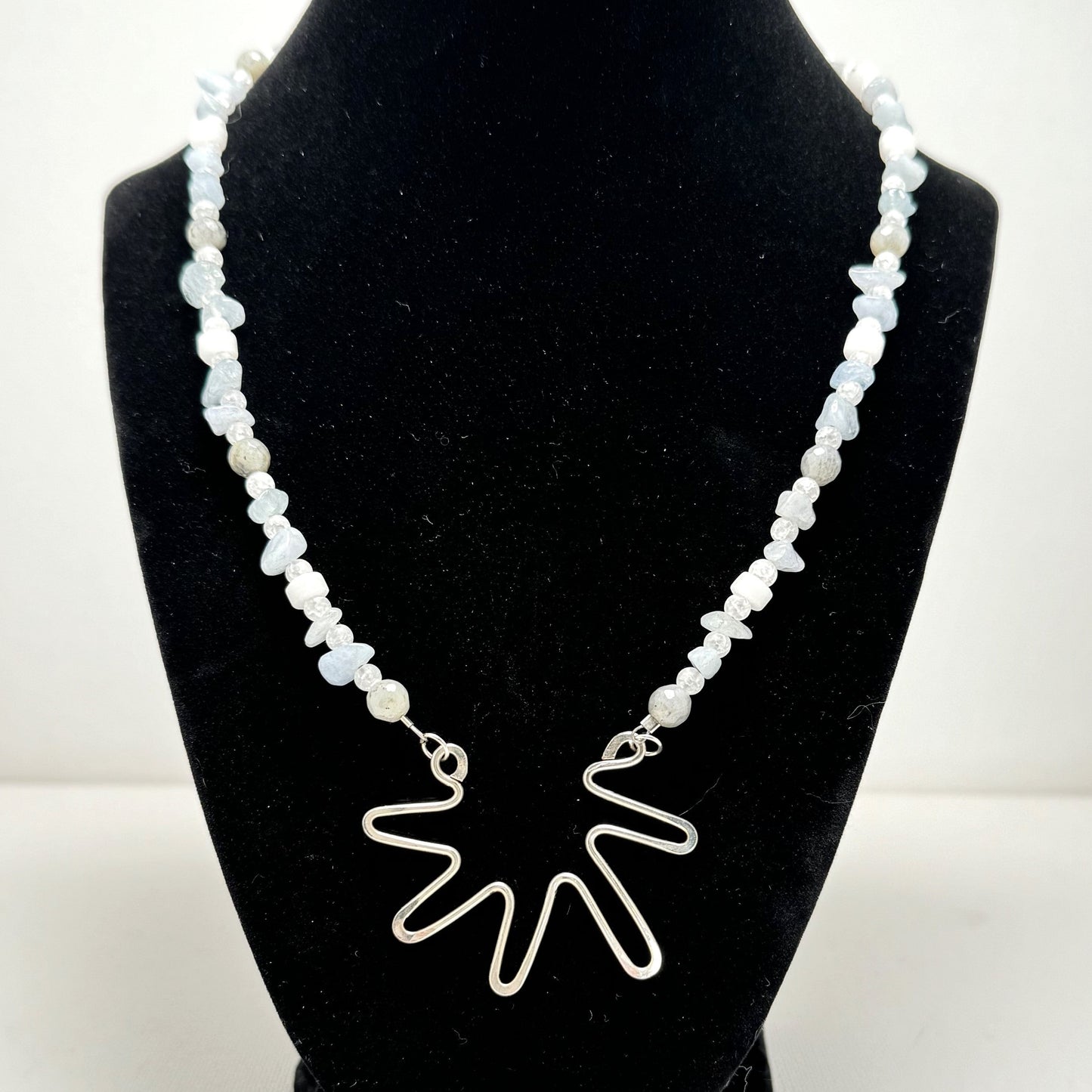Urban Beachcomber Collection - Necklace with Sterling Centrepiece.