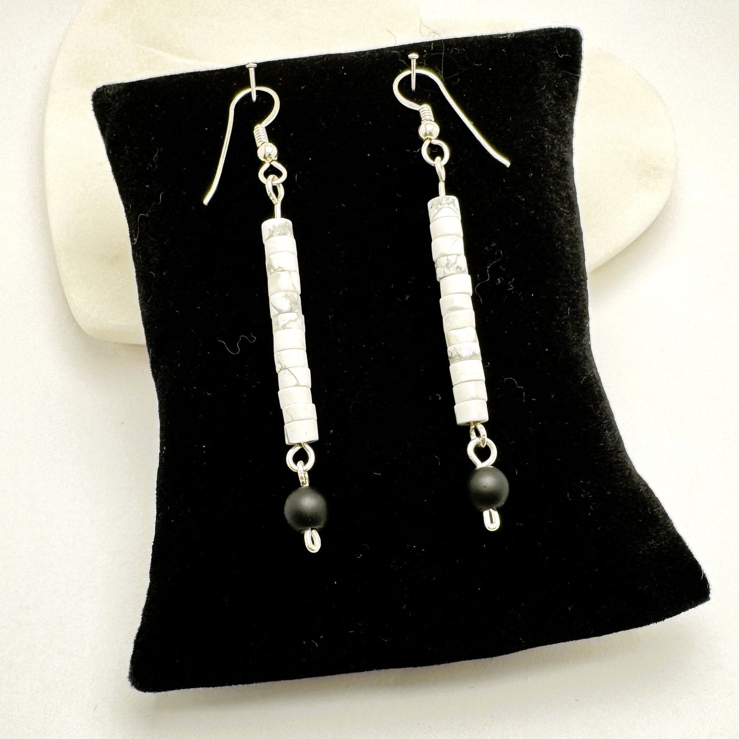 Downtown Fusion Collection - Howlite Drop Earrings