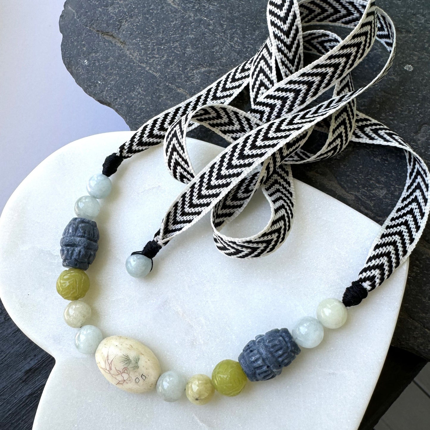 Urban Beachcomber - Ribbon Necklace