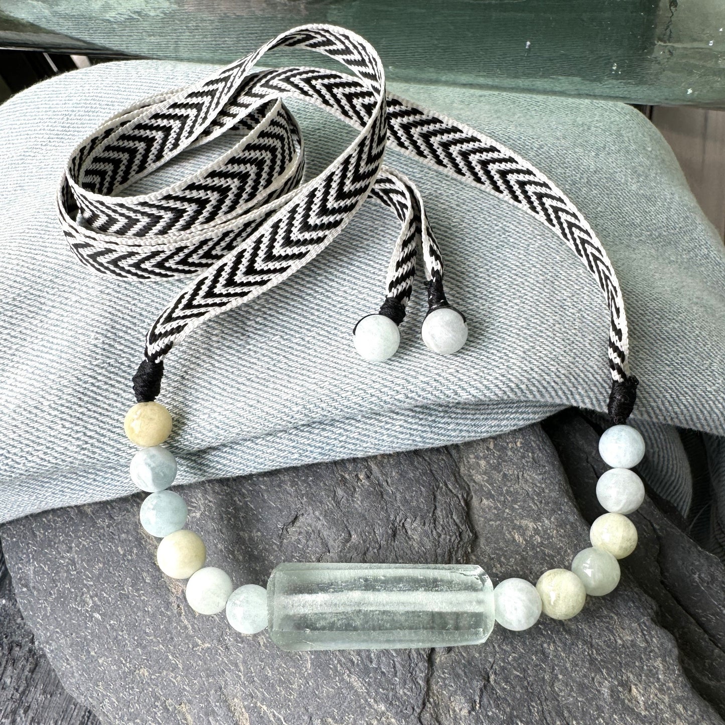 Urban Beachcomber Collection- Ribbon Necklace