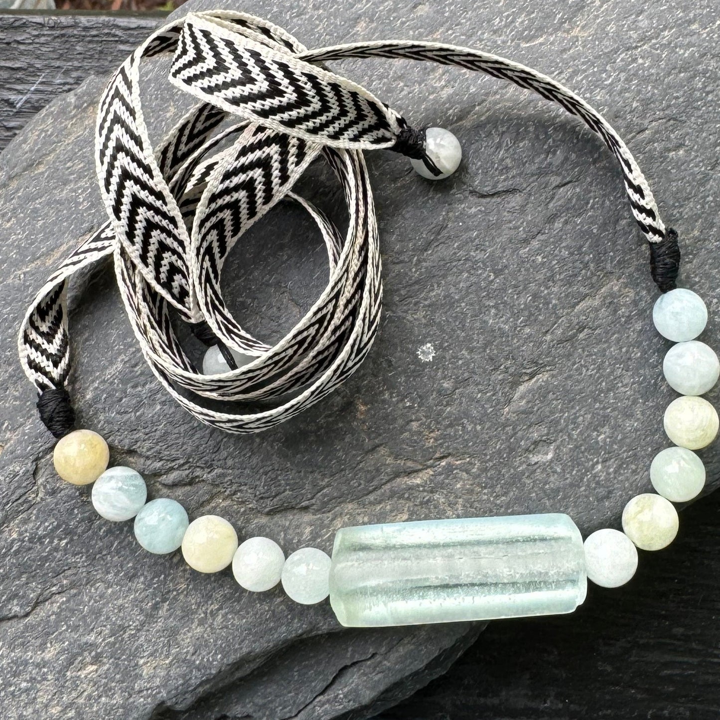 Urban Beachcomber Collection- Ribbon Necklace