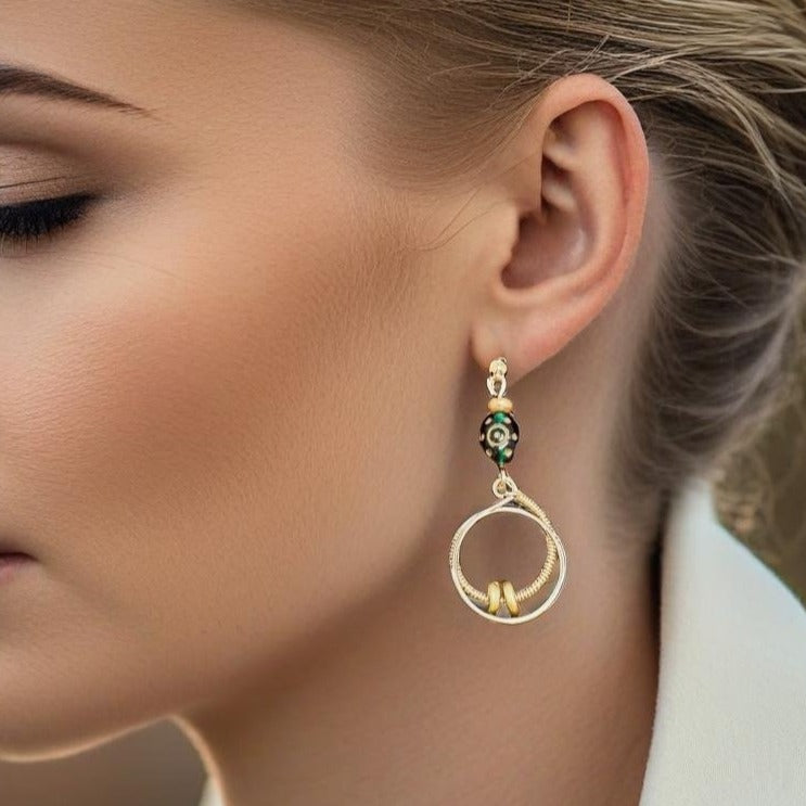 Downtown Fusion Collection - Hoop Drop Earrings