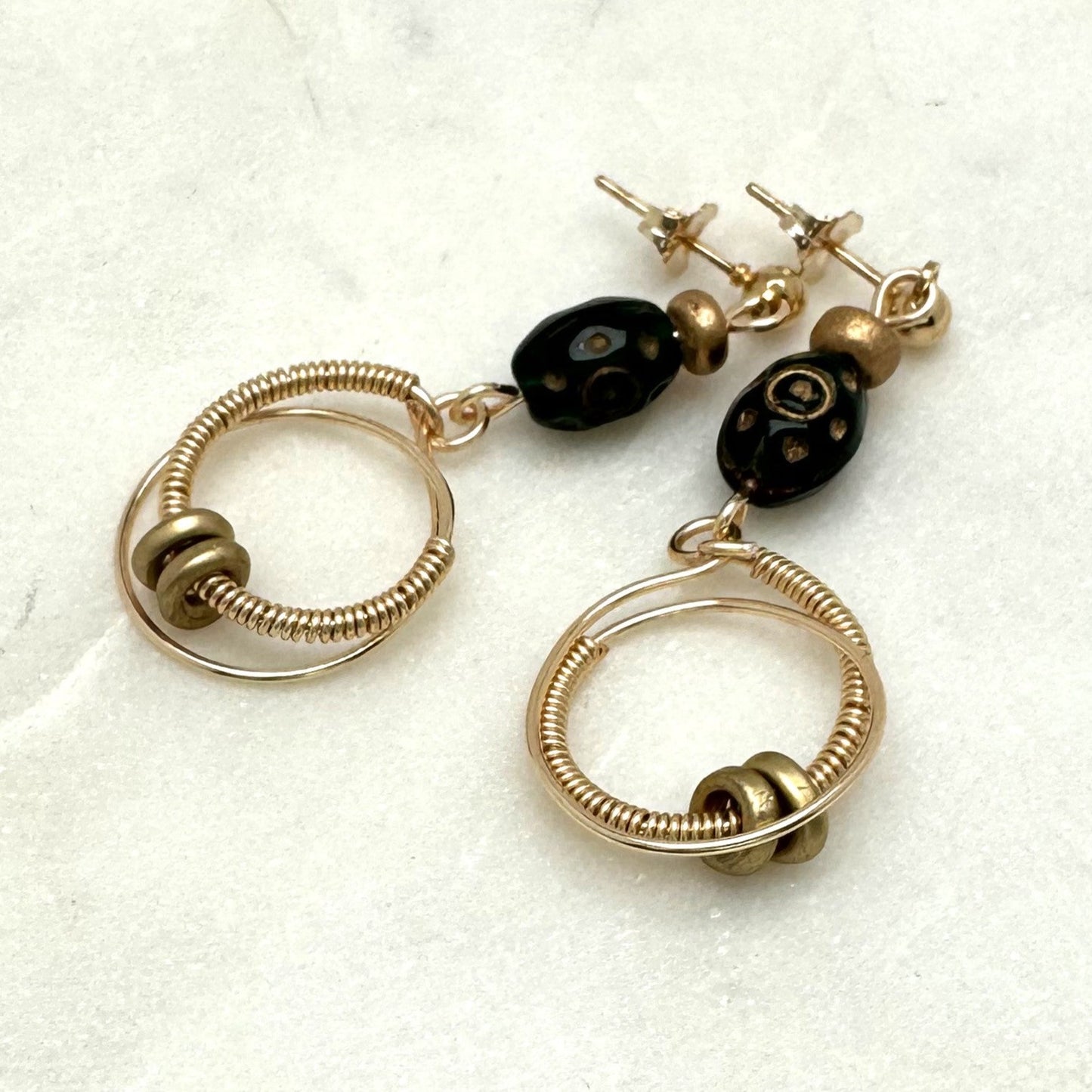 Downtown Fusion Collection - Hoop Drop Earrings