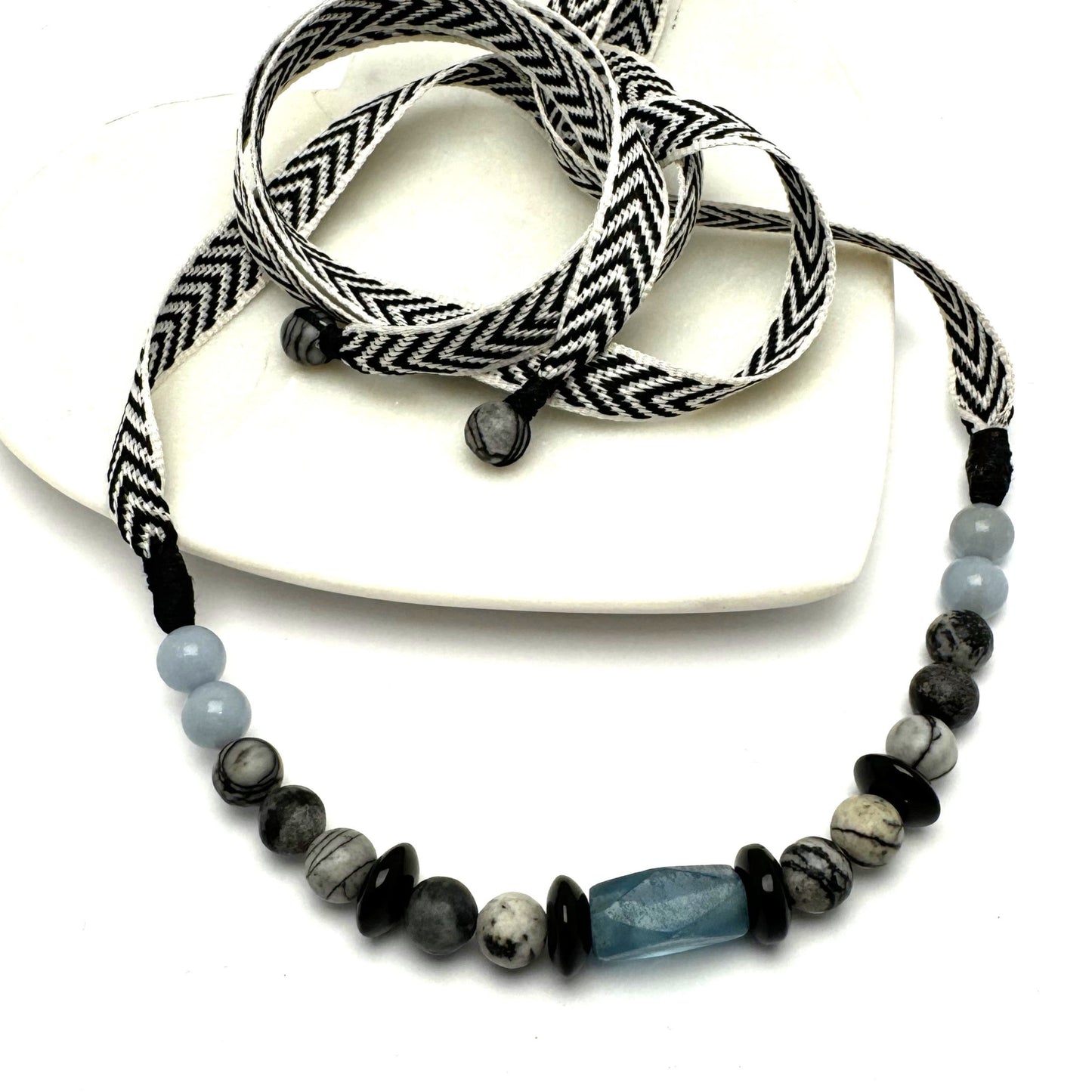 Urban Beachcomber Collection - Ribbon Necklace