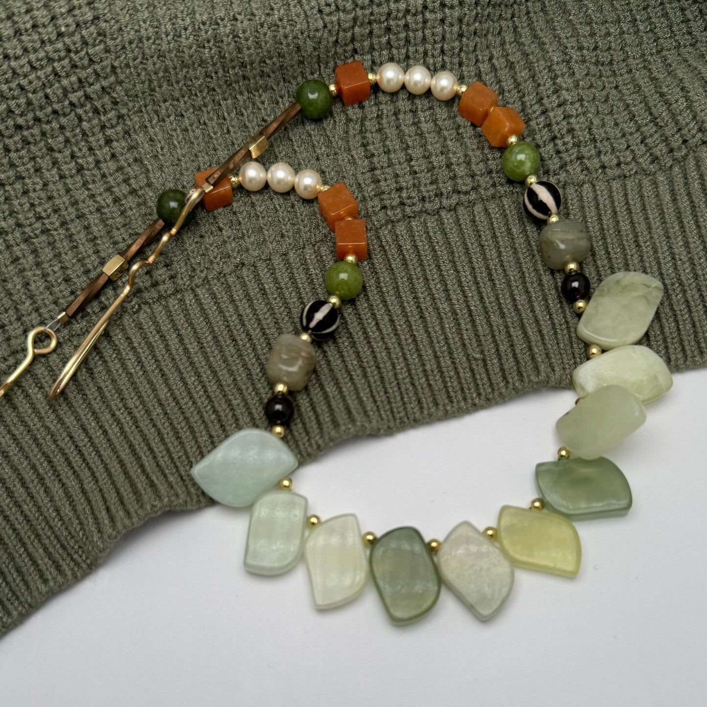 Wildflower Bistro - Serpentine Leaf Necklace