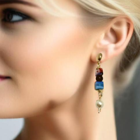 Downtown Fusion - Graffiti drop Earrings