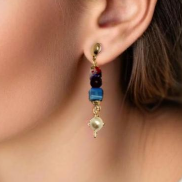 Downtown Fusion - Graffiti drop Earrings