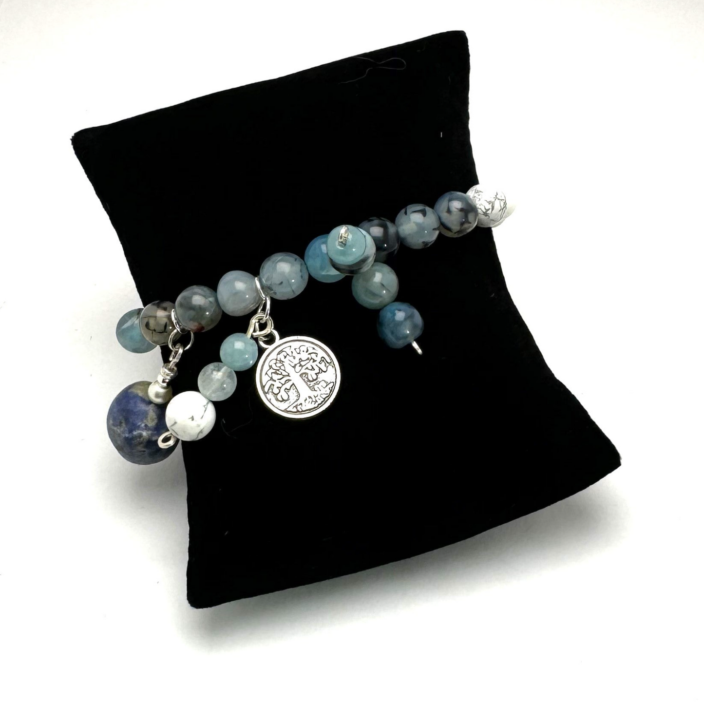 Urban Beachcomber Collection - Mixed Bead Bracelet with Charms