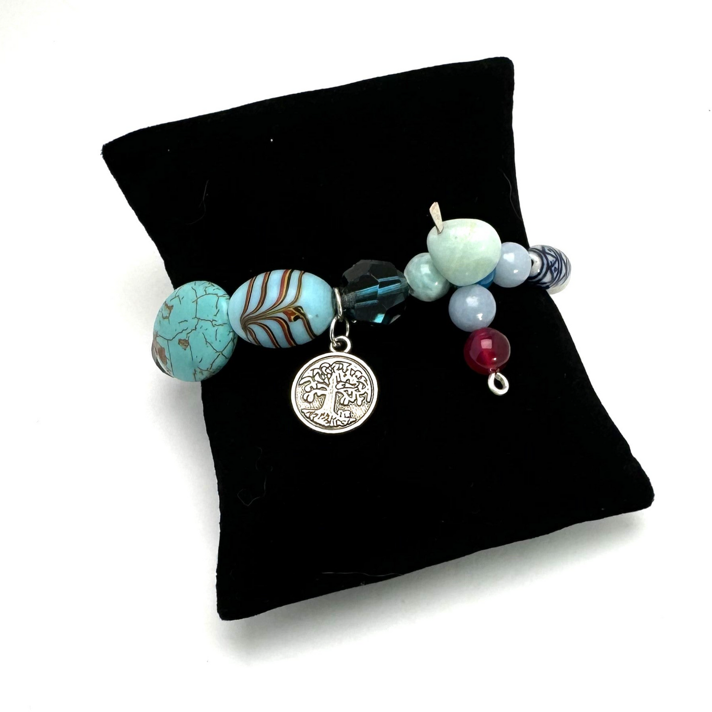Urban Beachcomber Collection - Boho Chic Bracelet with Mixed Stones
