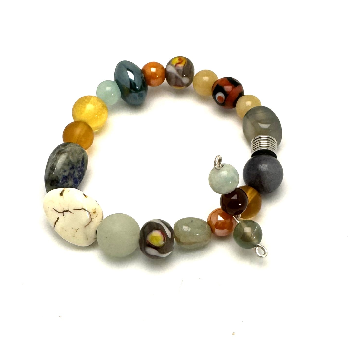 Urban Beachcomber Collection - Boho Chic Bracelet with Mixed Beads