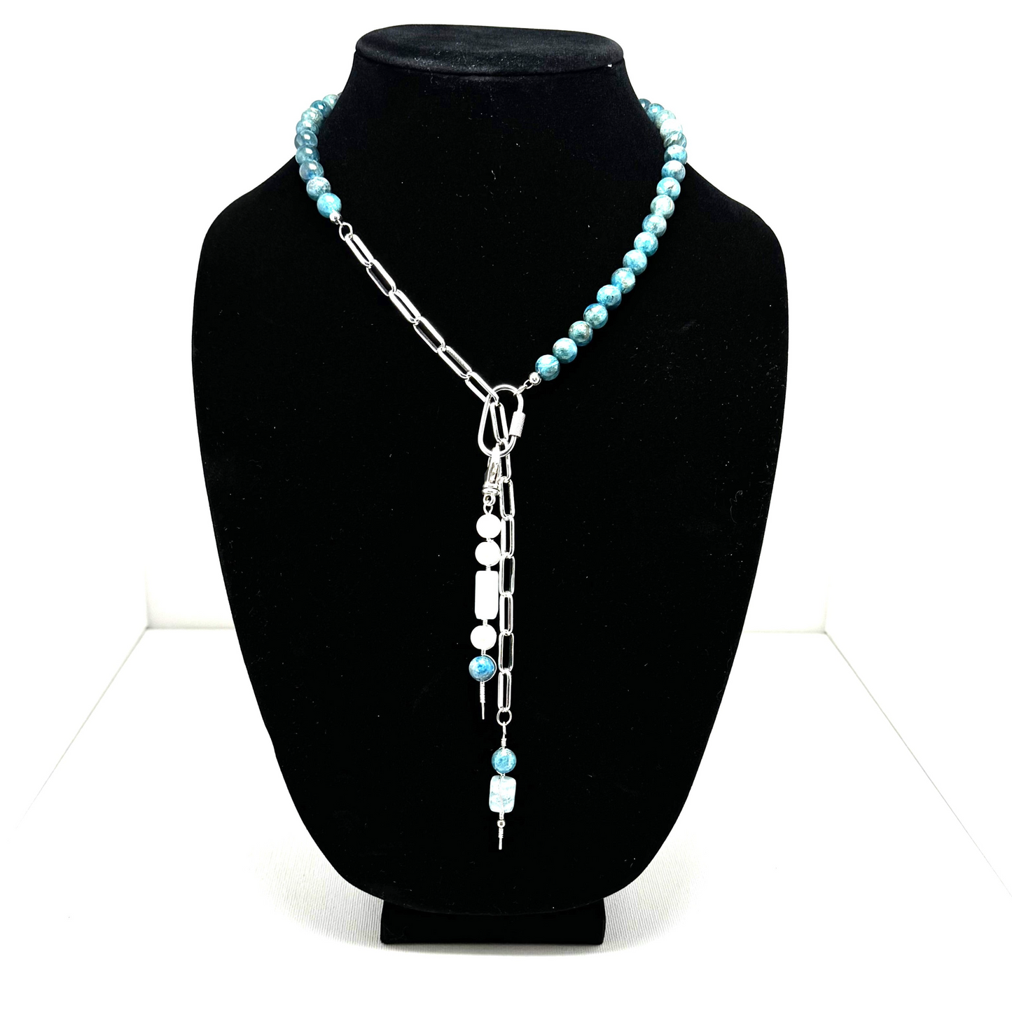 Downtown Fusion - Necklace with Blue Apatite and Aquamarine