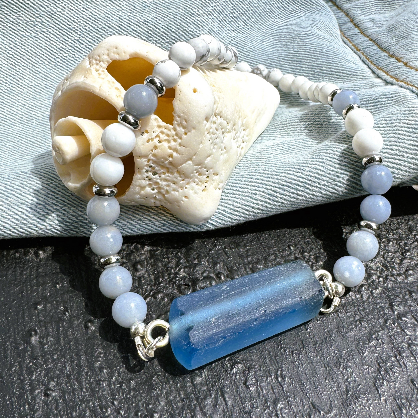 Urban Beachcomber Collection - Necklace with Sea Glass Pendant