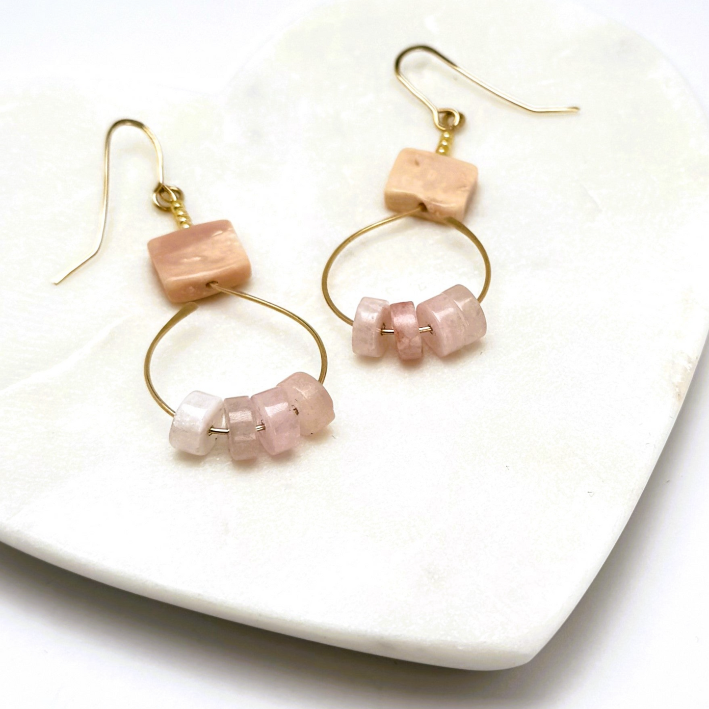 Heart and Soul Collection - Rose Quartz Earrings