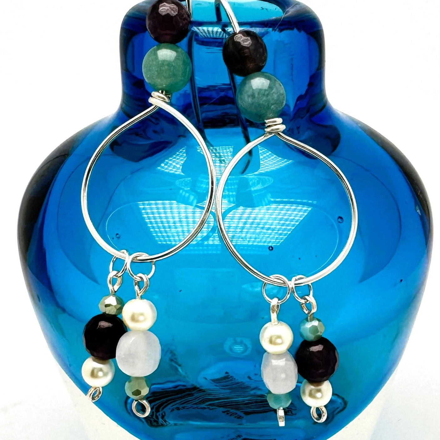 Urban Beachcomber Collection - Drop Hoop Earrings
