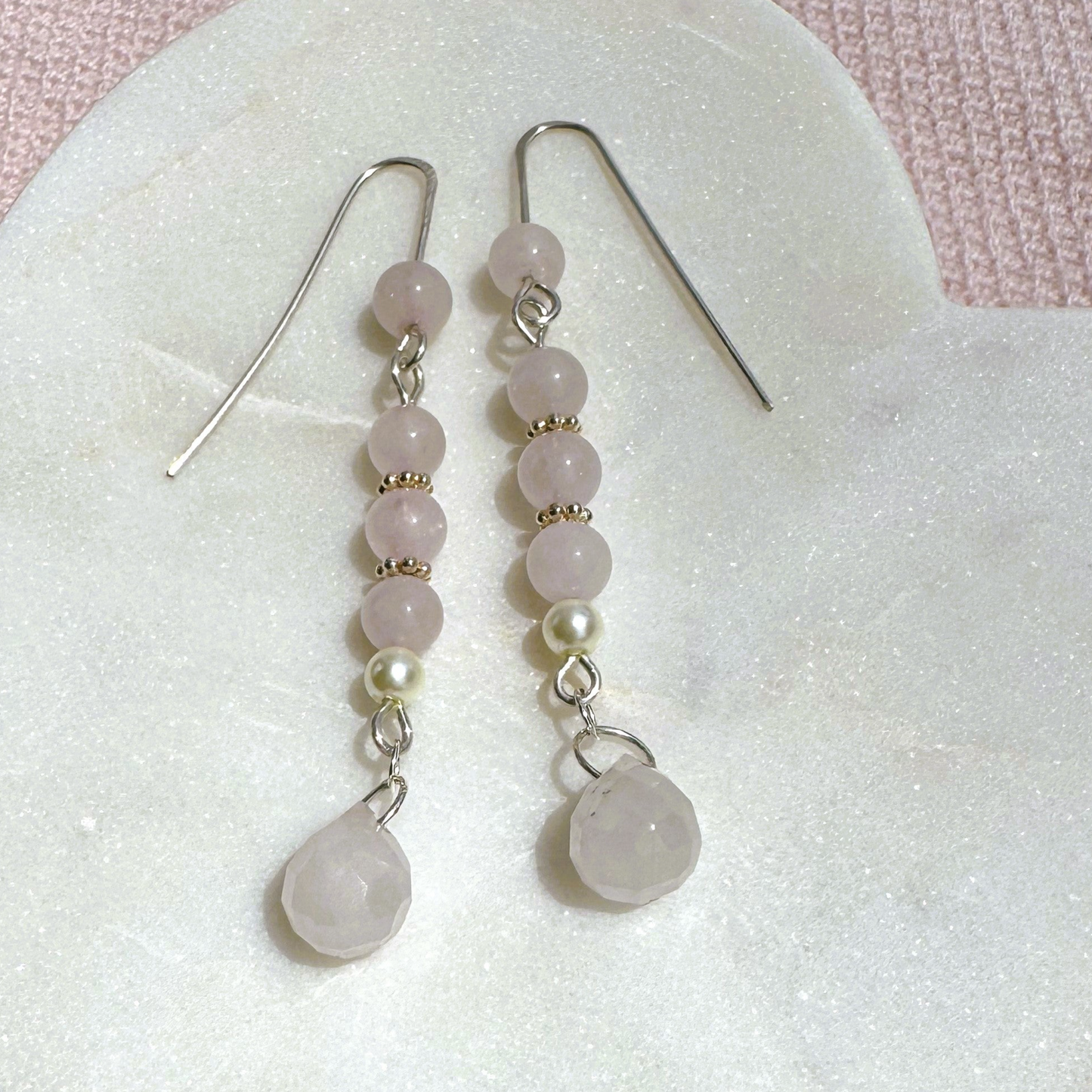 Heart and Soul Collection - Rose Quartz Earring