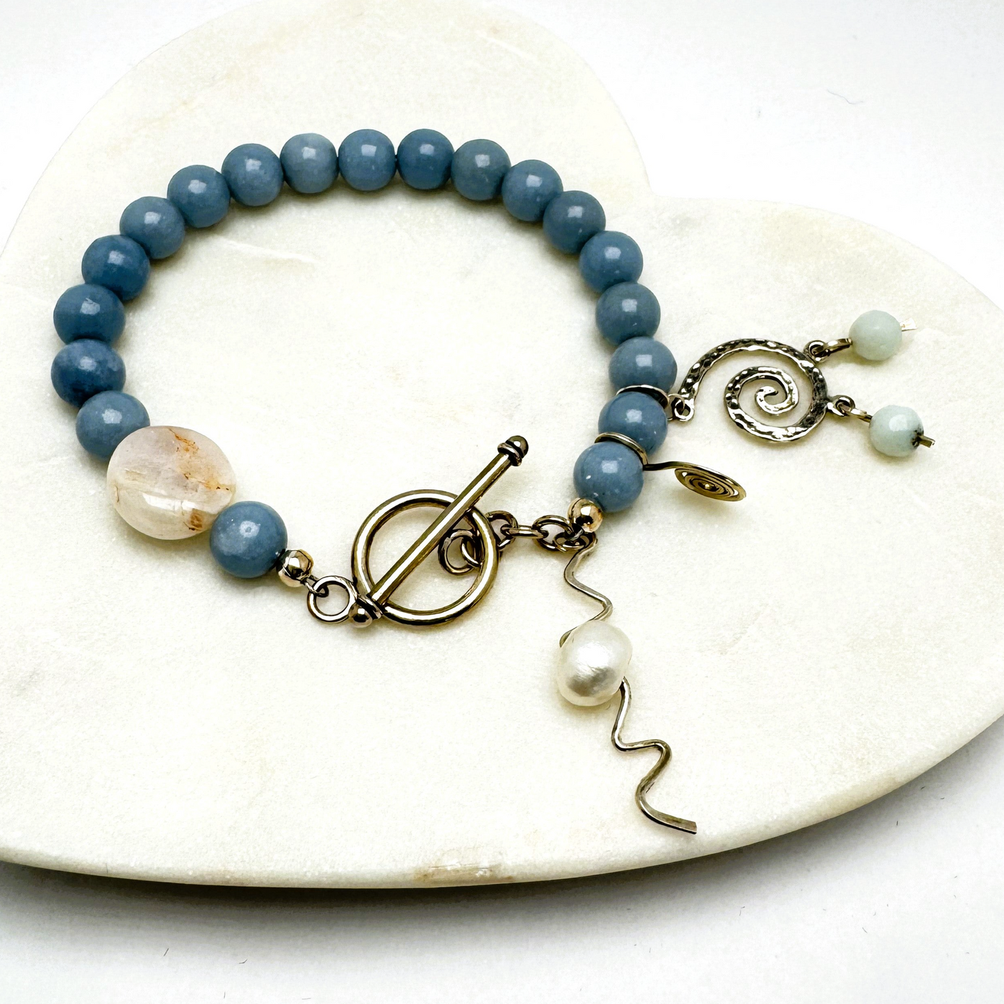 Urban Beachcomber Collection - Angelite Bracelet
