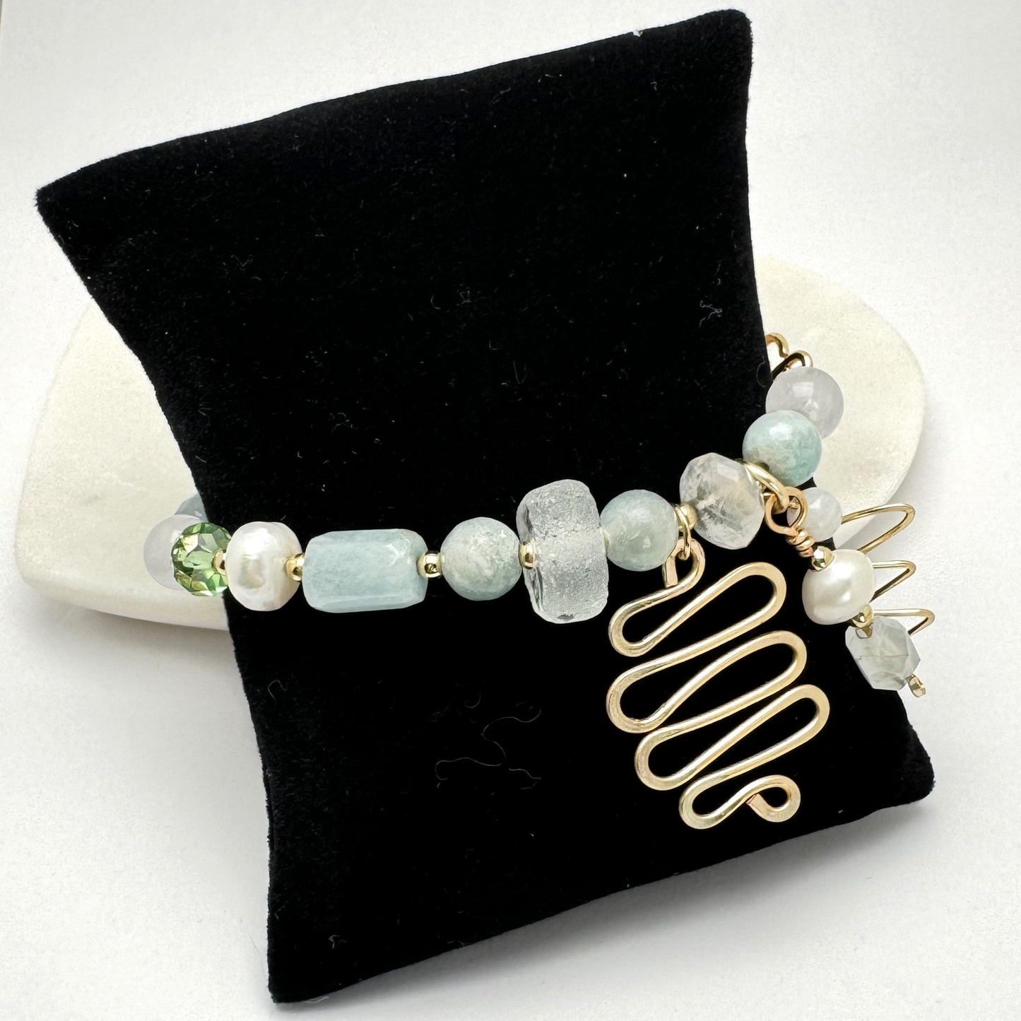 Urban Beachcomber Collection - Bracelet with Aquamarine