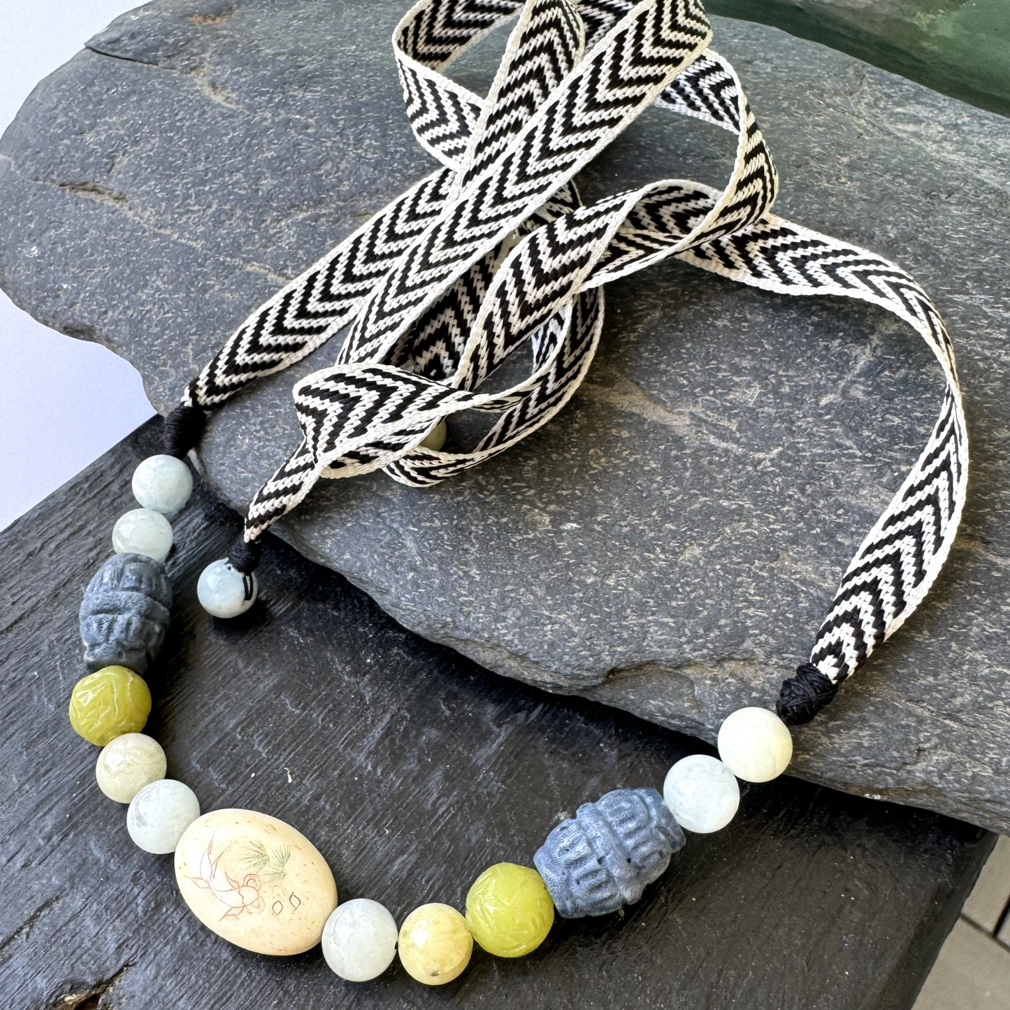 Urban Beachcomber - Ribbon Necklace
