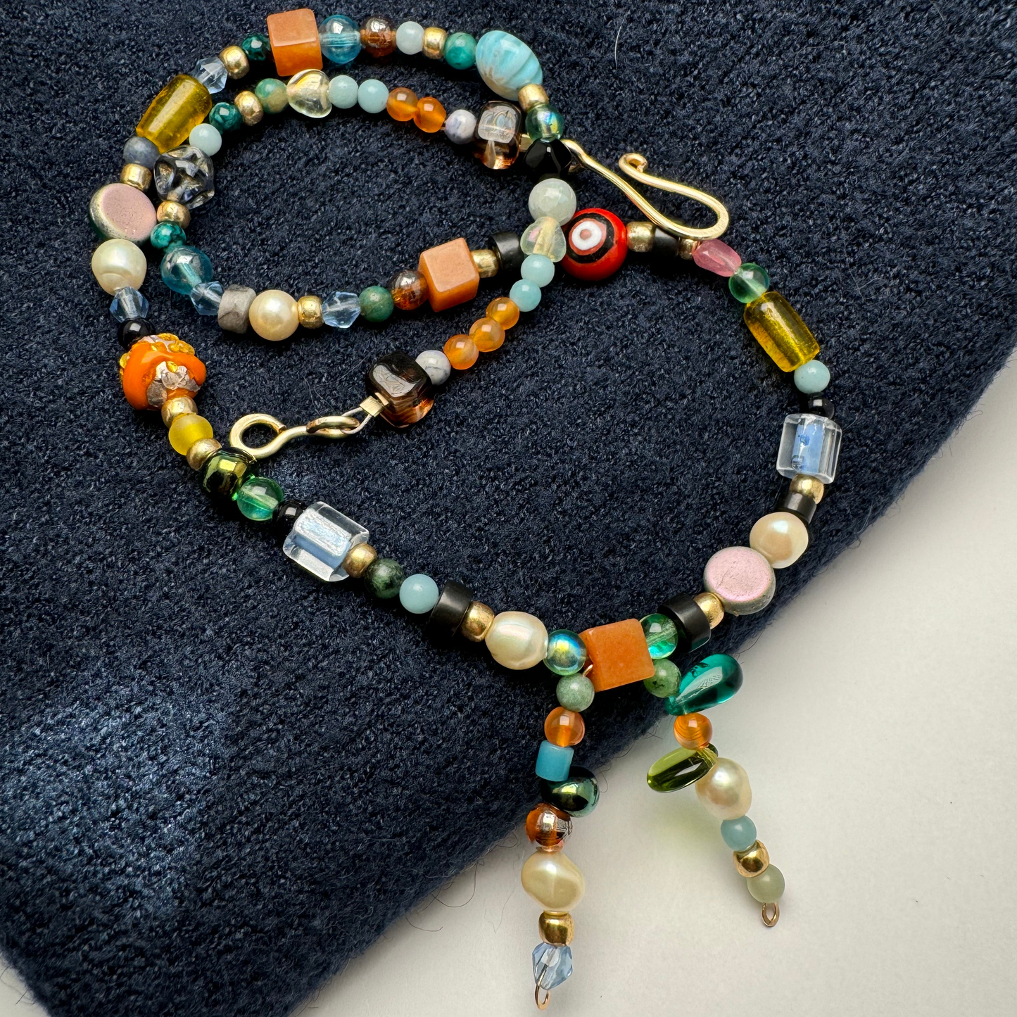 Downtown Fusion Mixed Bead Necklace
