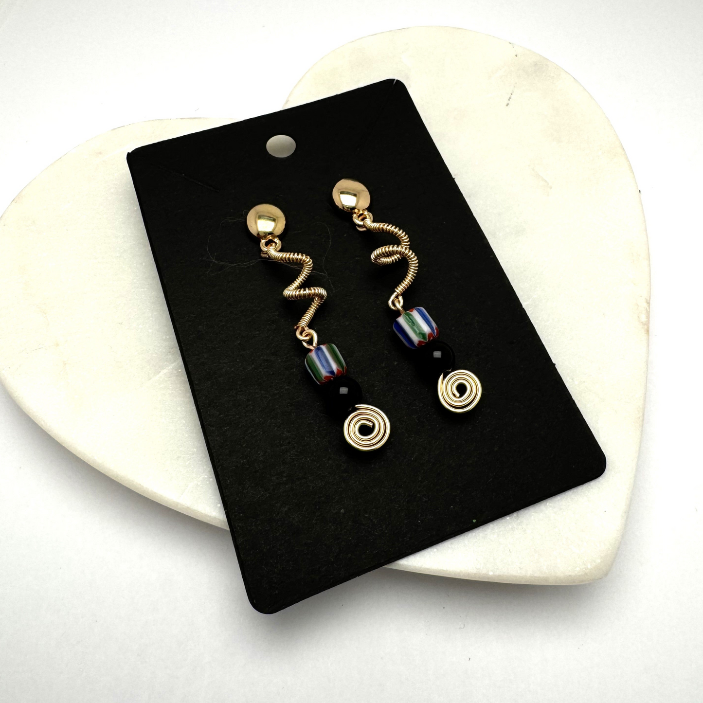 Downtown Fusion Collection - Spiral Drop Earrings