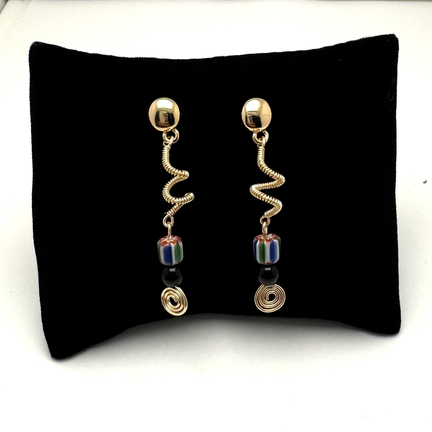 Downtown Fusion Collection - Drop Earring with Mixed Beads