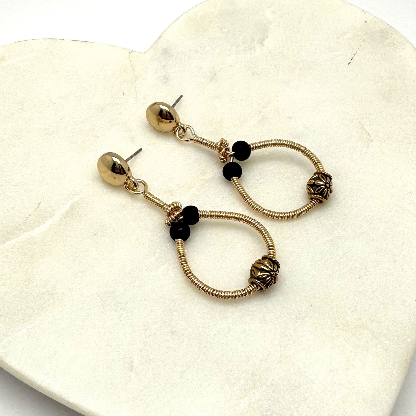 Downtown Fusion - Drop Hoop Earring