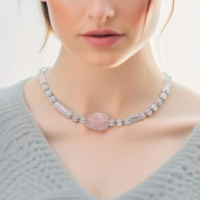 Heart and Soul Collection - Rose Quartz Necklace
