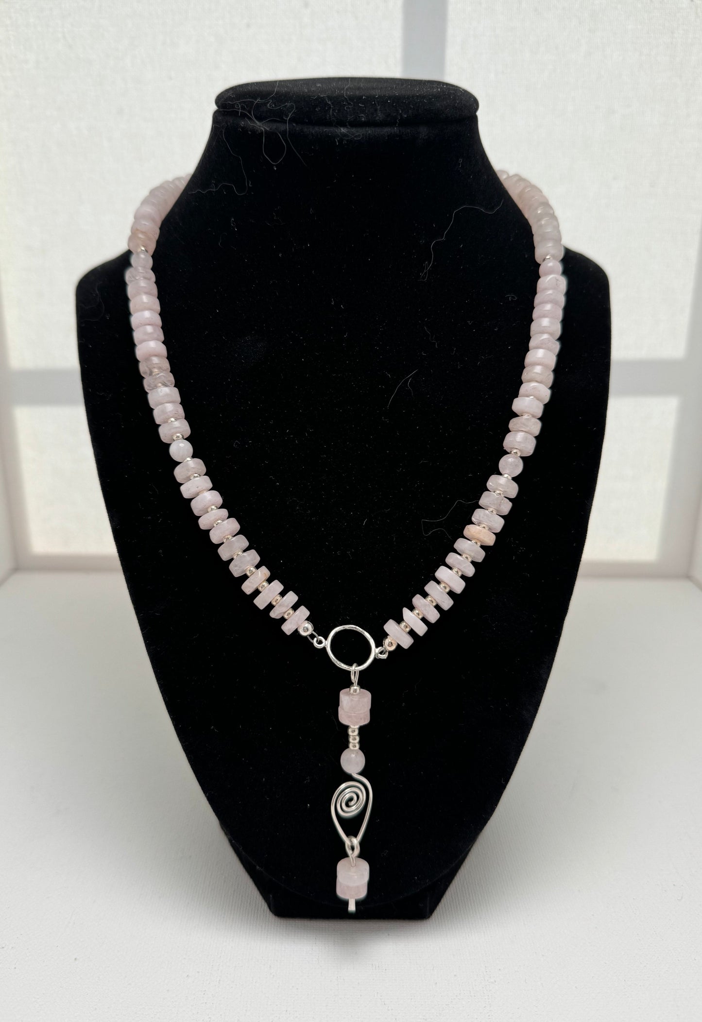 Heart and Soul Collection - Y-Necklace with Rose Quartz