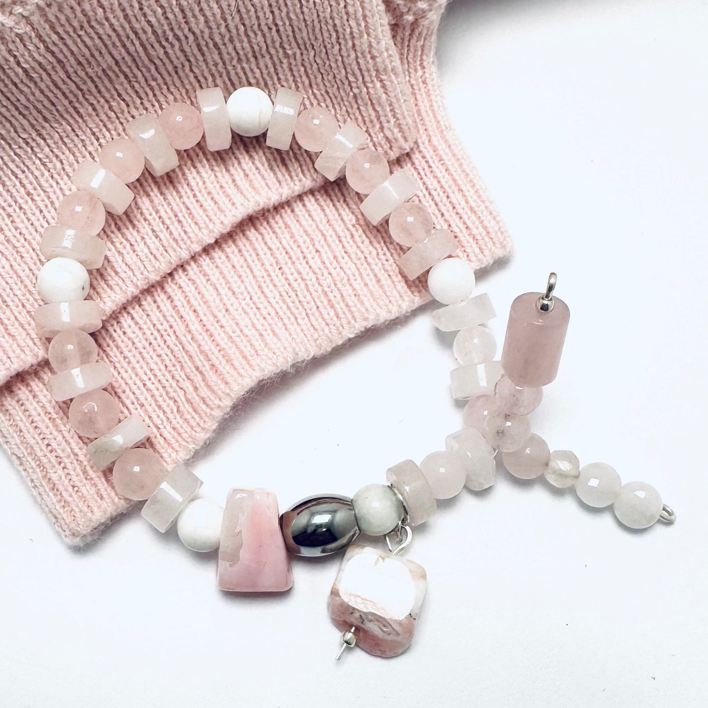 Heart and Soul Collection - Bracelet with Rose Quartz