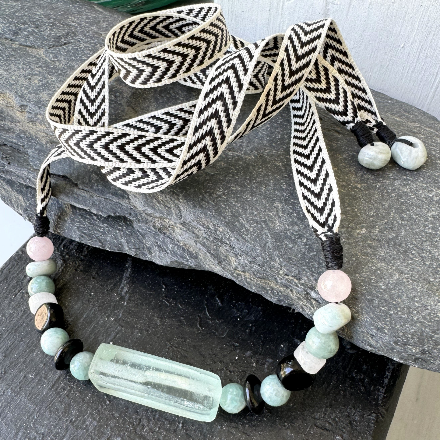 Urban Beachcomber - Ribbon Necklace