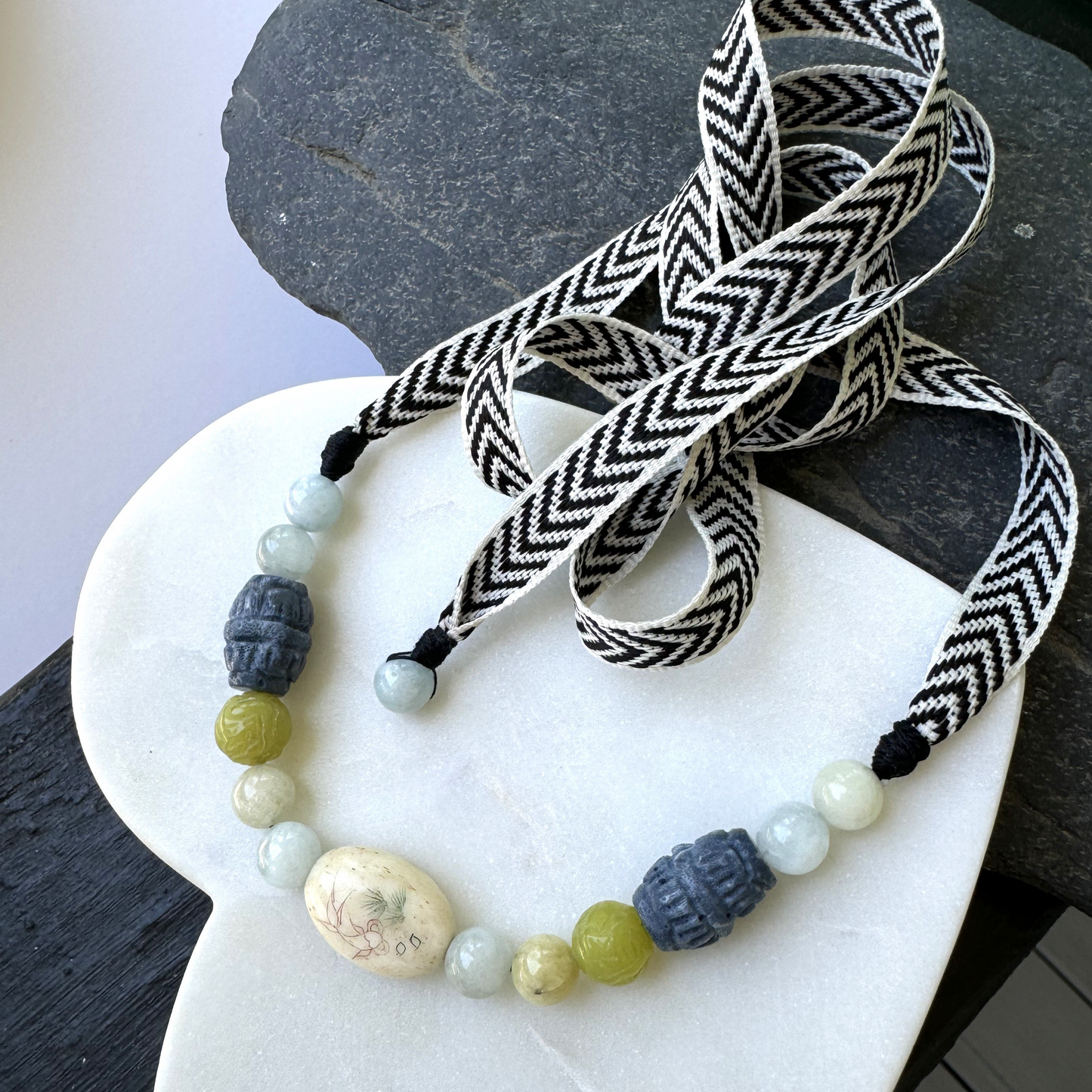 Urban Beachcomber - Ribbon Necklace