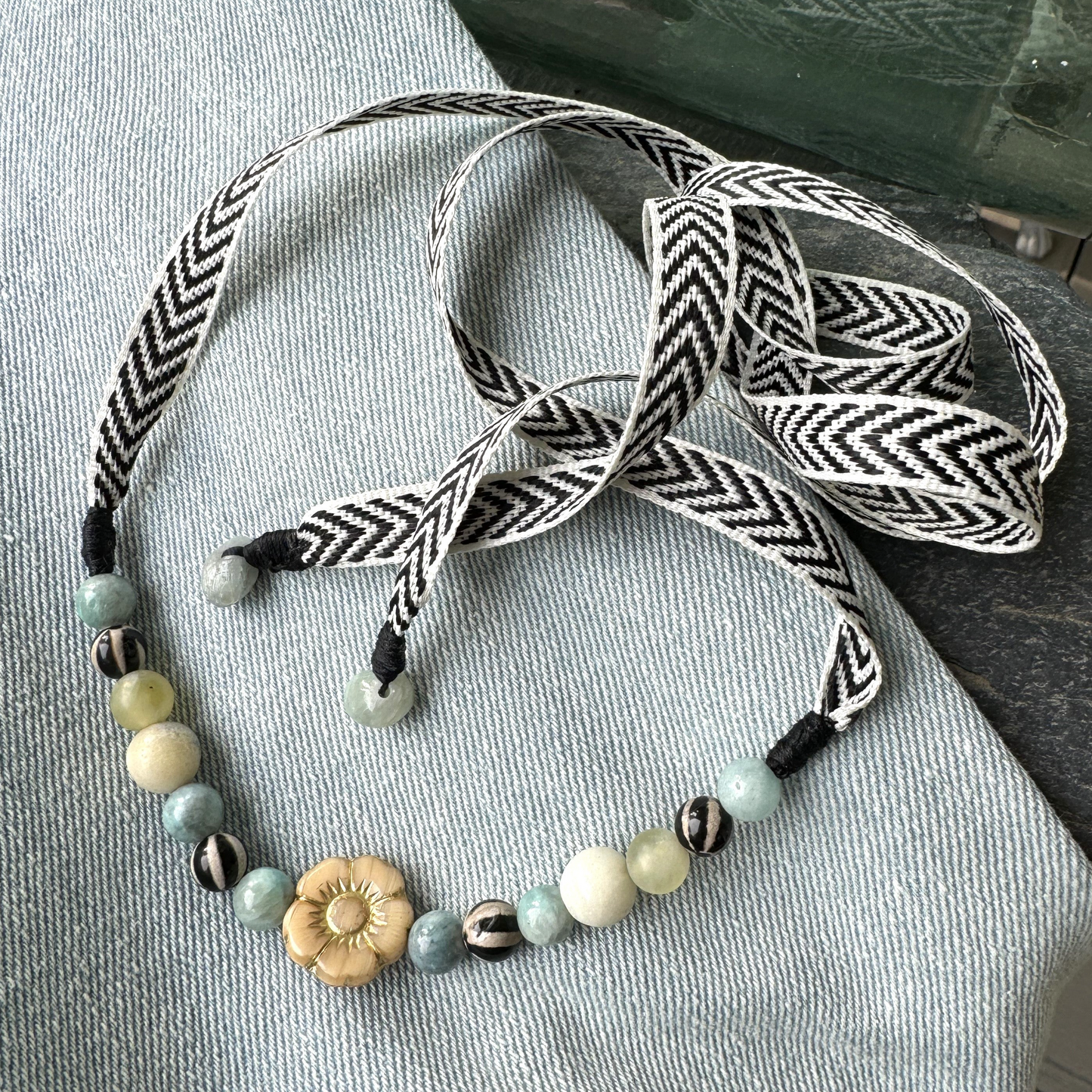 Urban Beachcomber - Ribbon Necklace