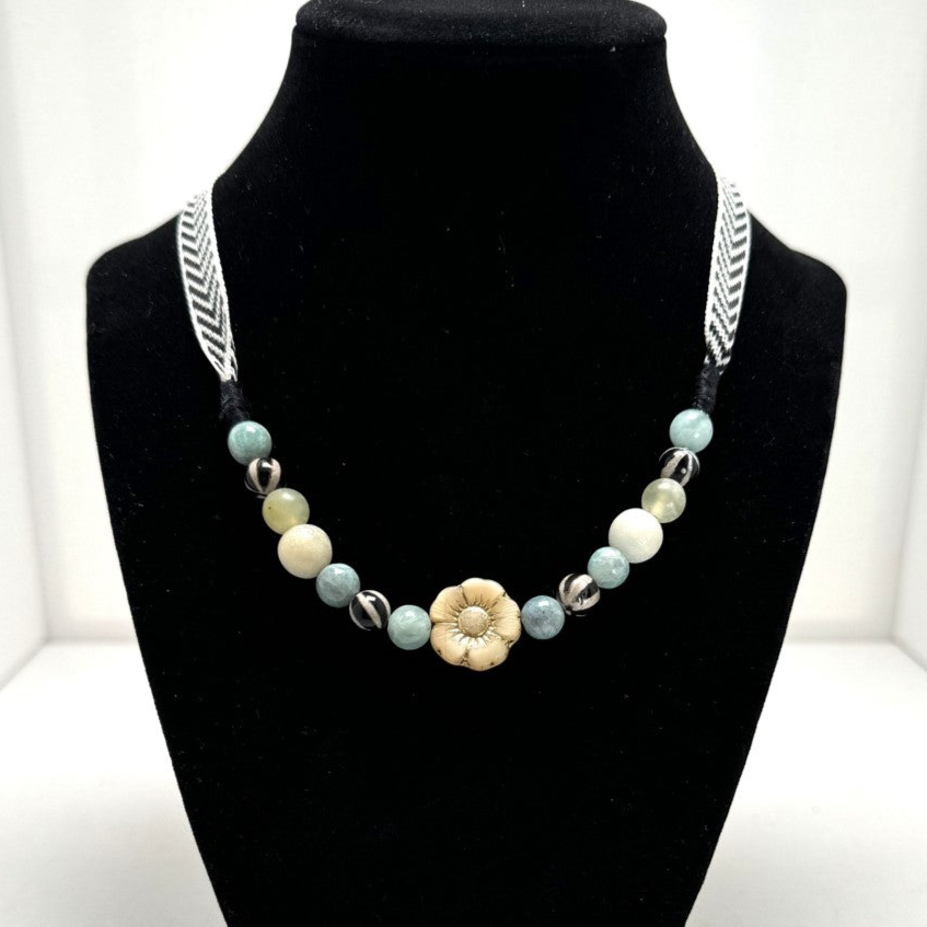 Urban Beachcomber - Ribbon Necklace