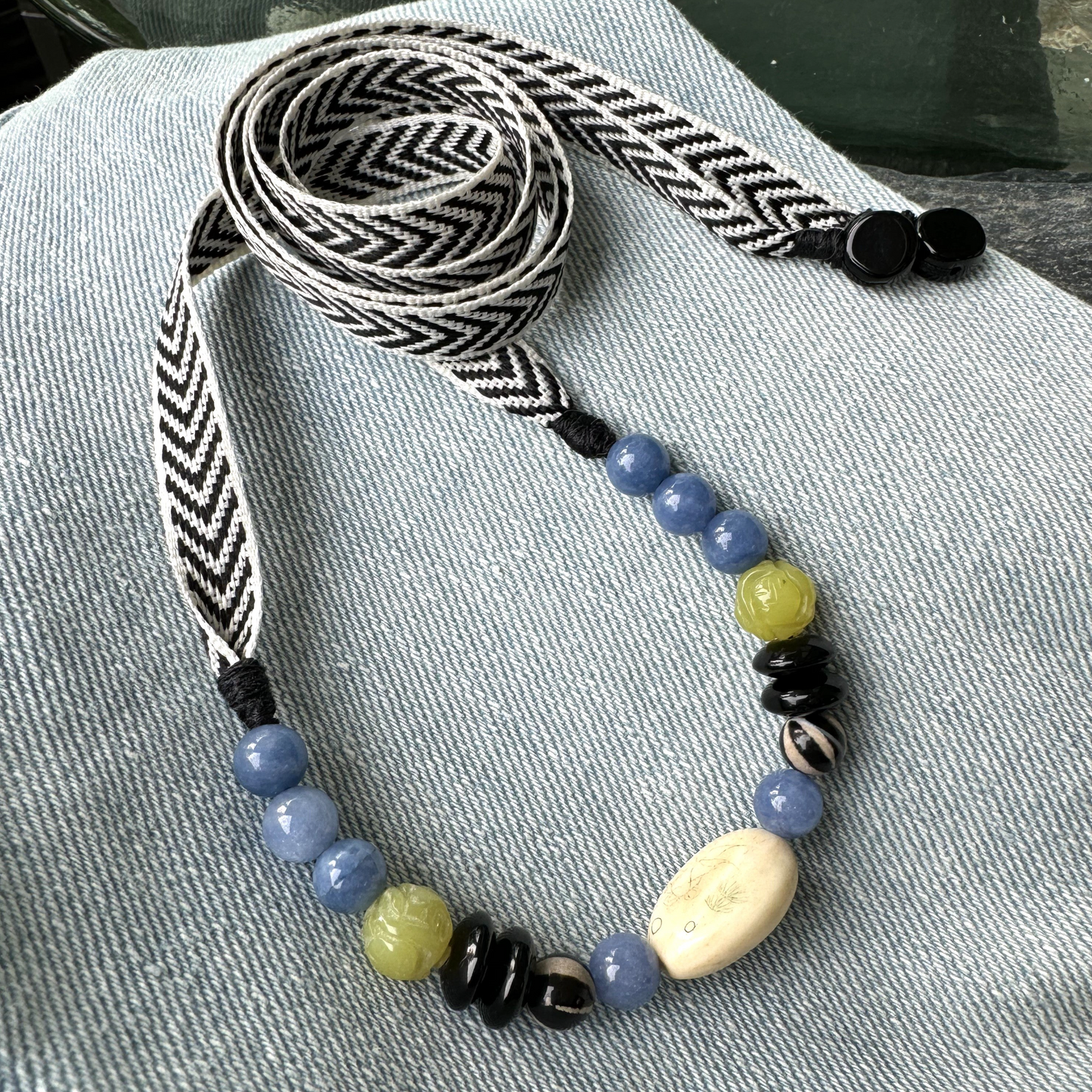 Urban Beachcomber - Ribbon Necklace