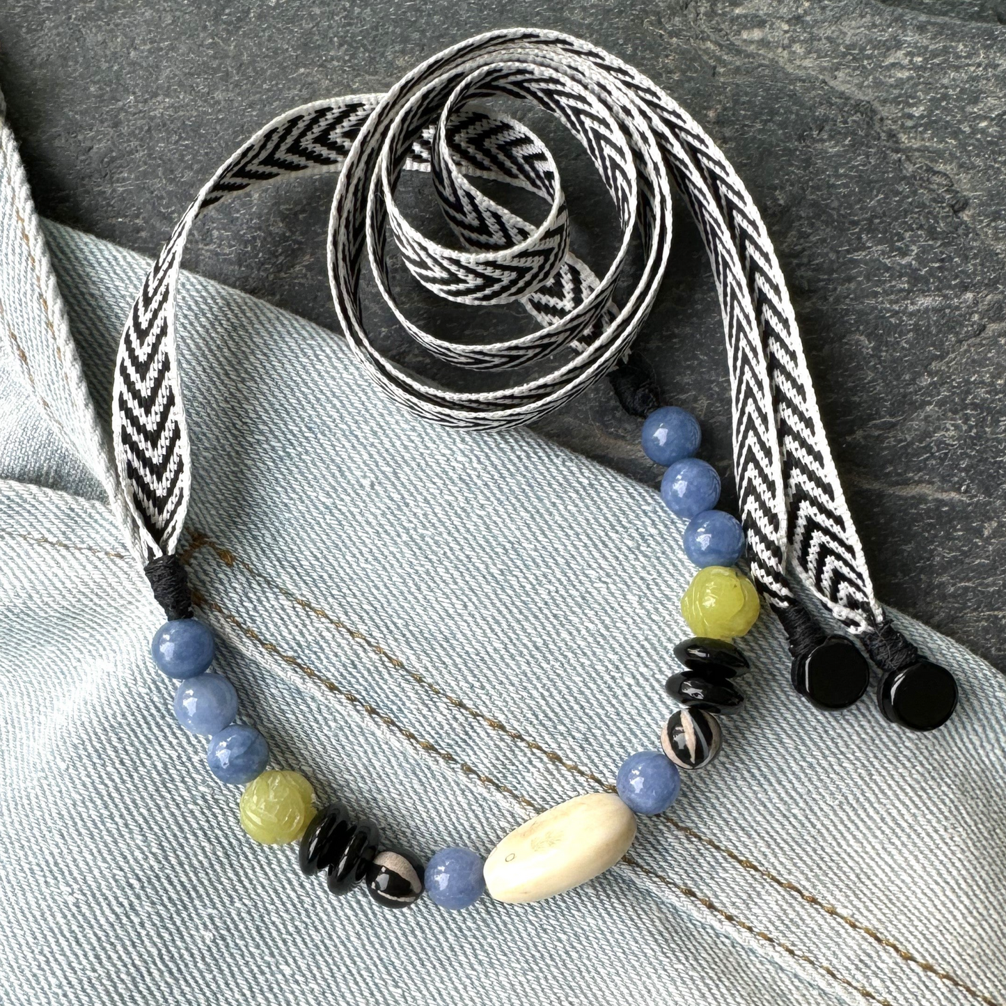 Urban Beachcomber - Ribbon Necklace