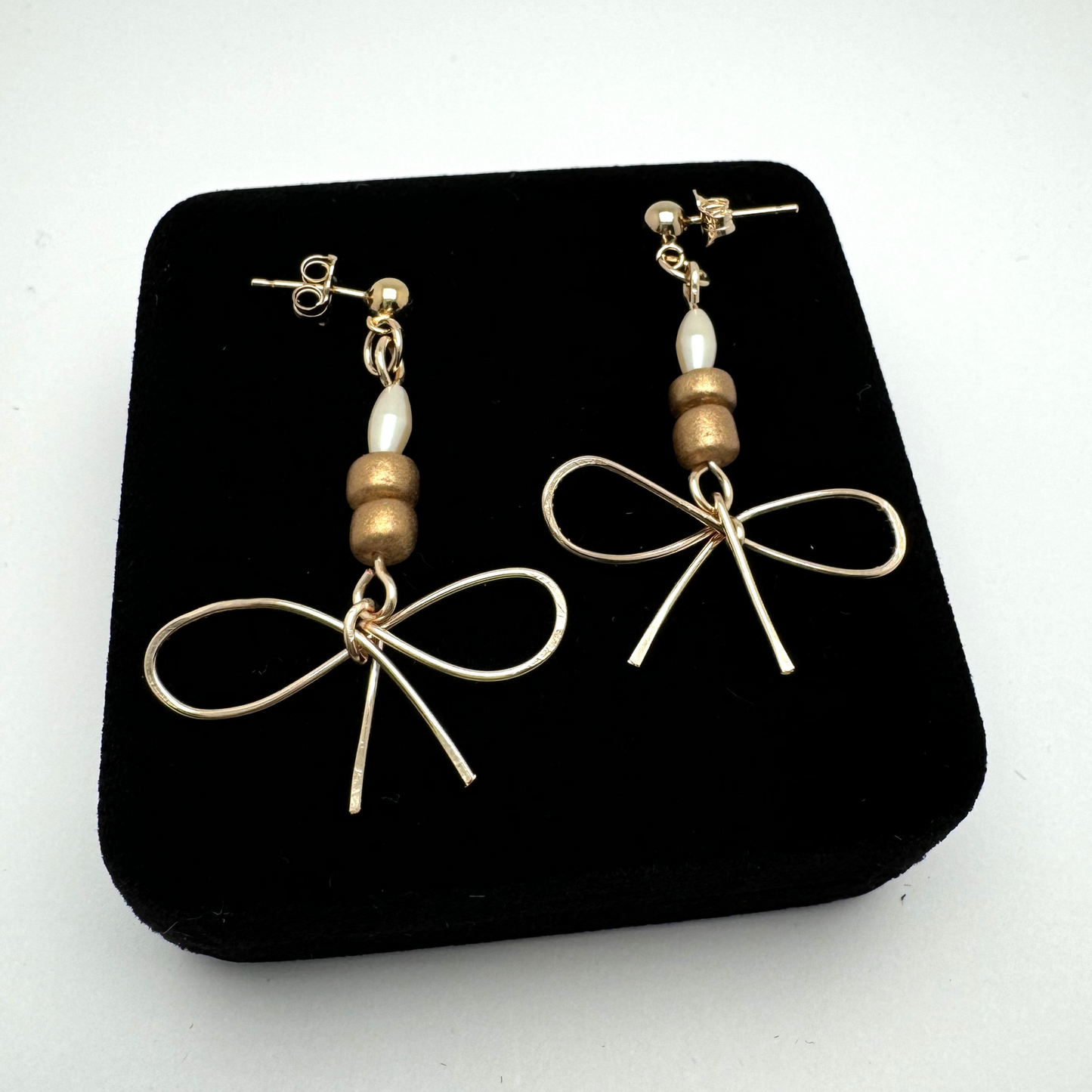 Downtown Fusion Collection - Drop Bow earrings