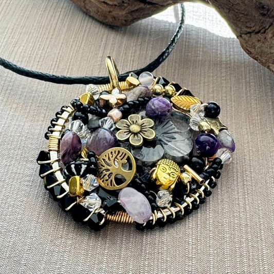 Halo Pendant - Midnight Garden