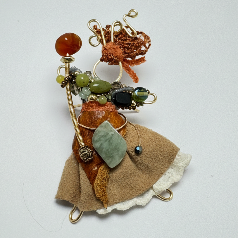 Kindred Spirit Pixie Brooch - Warrior